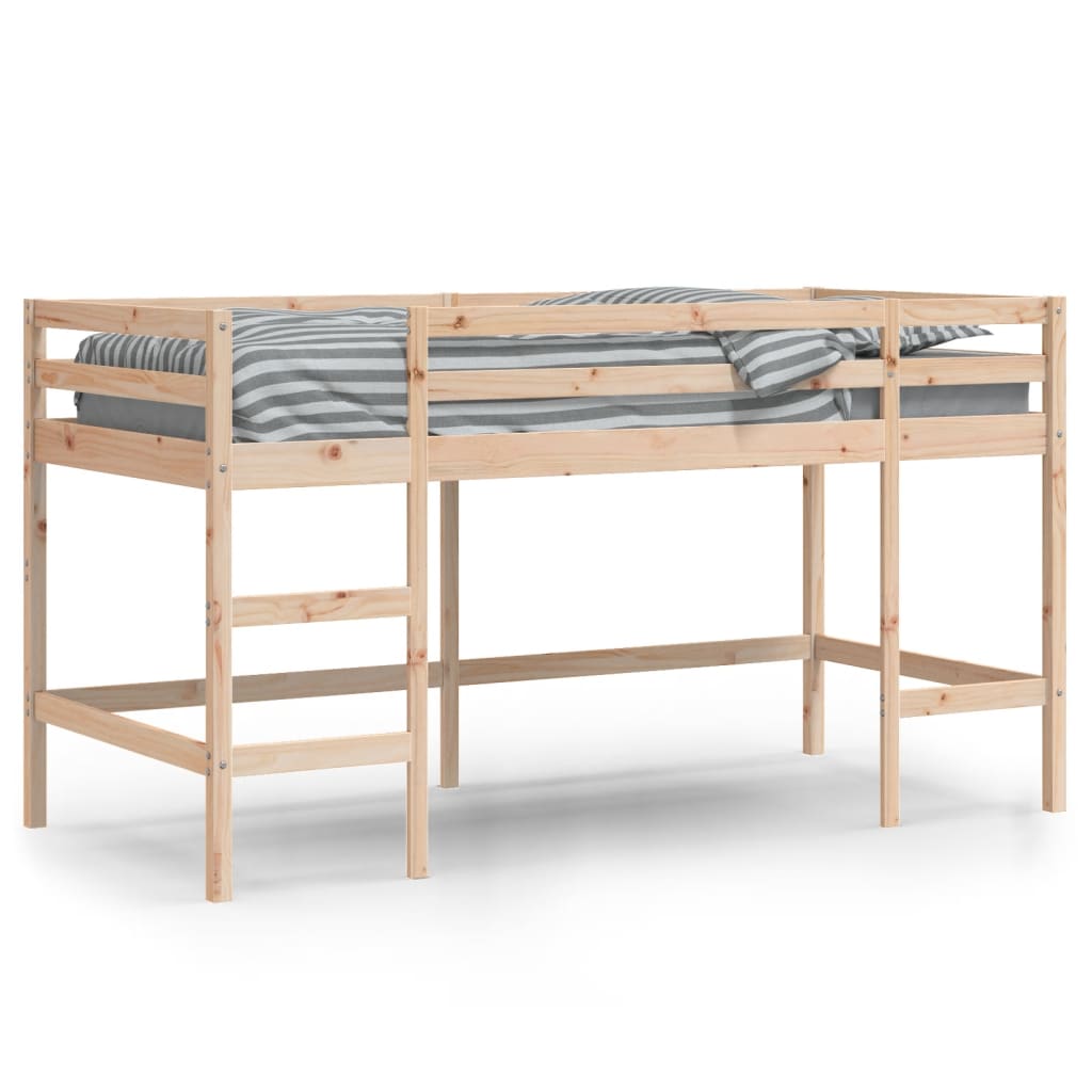 Køyeseng for barn med stige 80x200 cm heltre furu