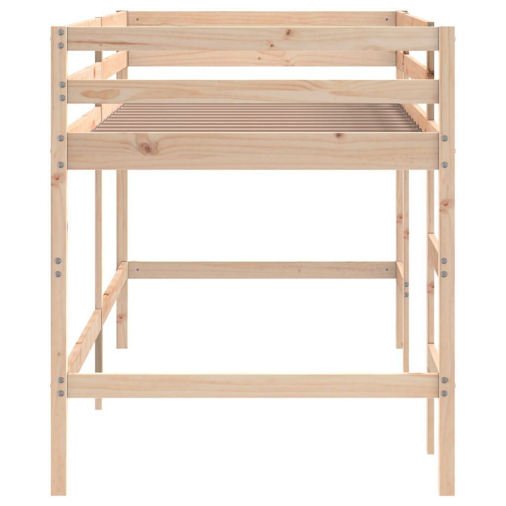 Køyeseng for barn med stige 80x200 cm heltre furu