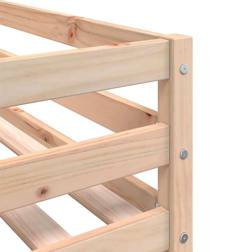 Køyeseng for barn med stige 80x200 cm heltre furu