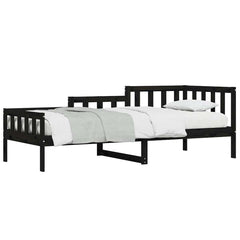 Dagseng svart 80x200 cm heltre furu