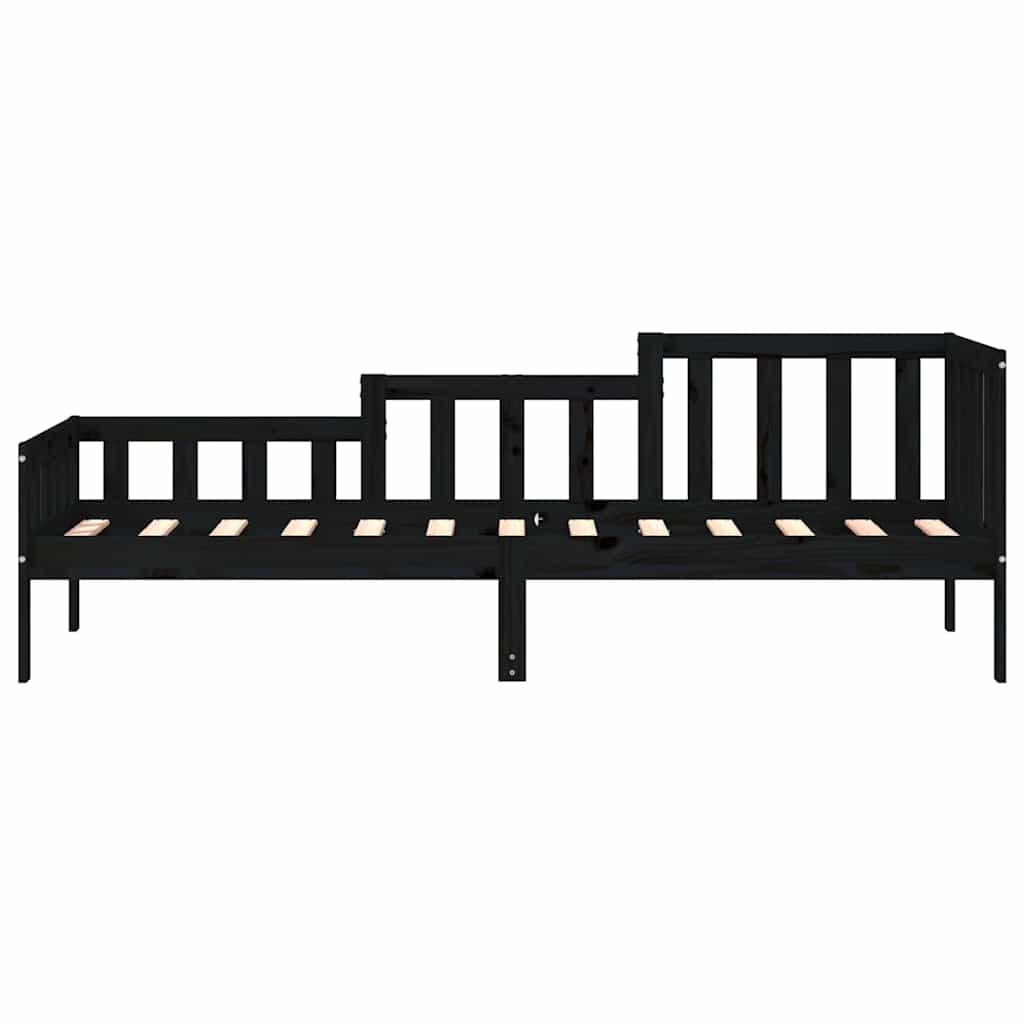 Dagseng svart 80x200 cm heltre furu