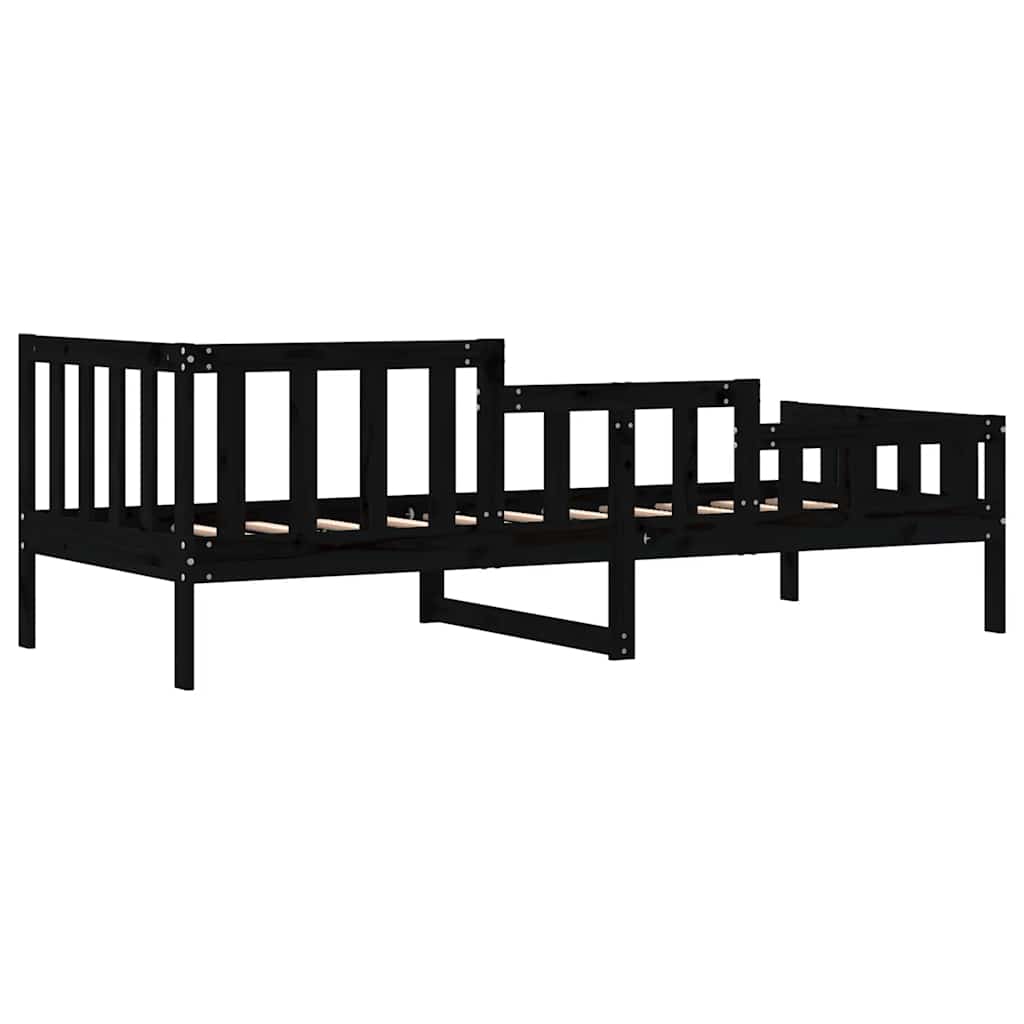 Dagseng svart 80x200 cm heltre furu