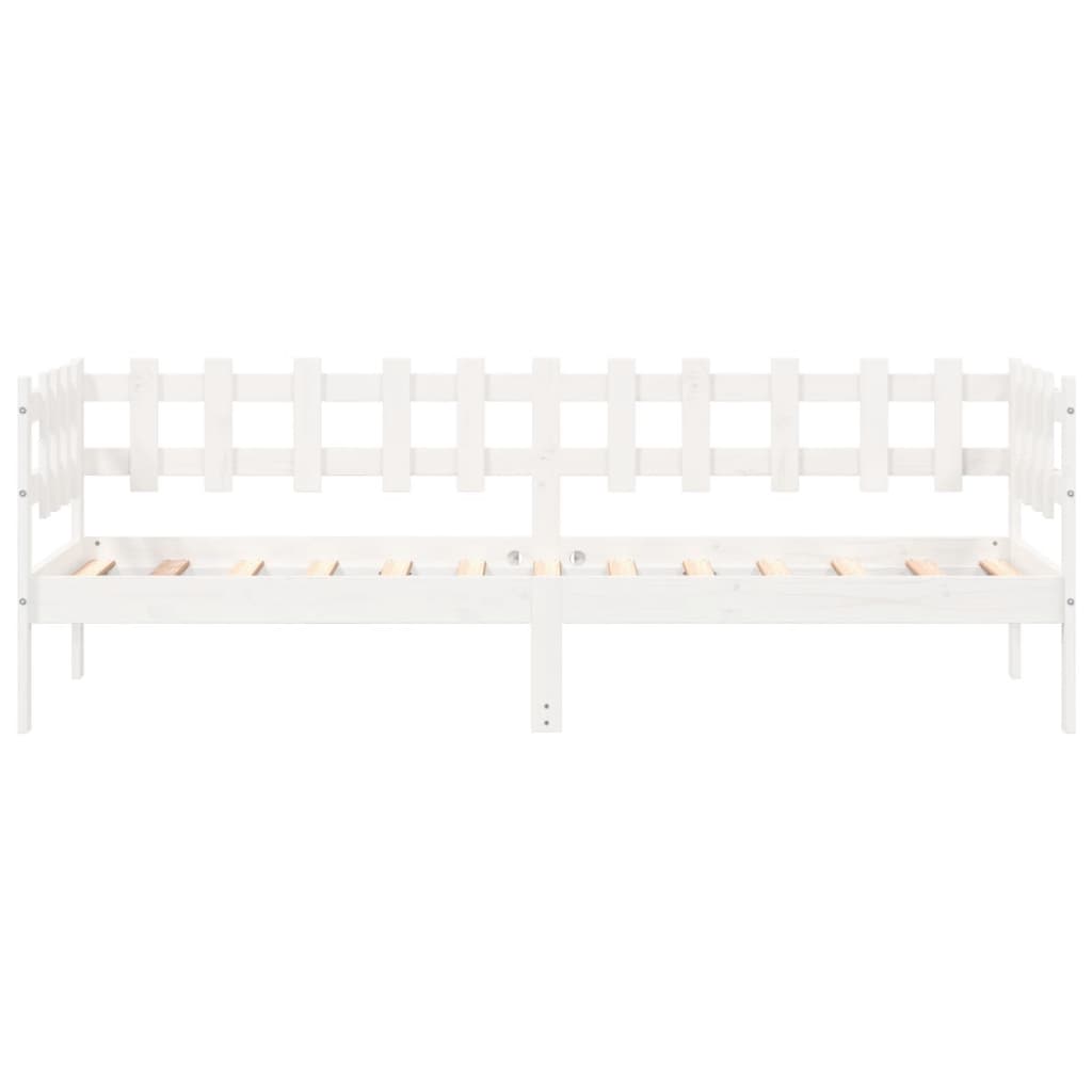 Dagseng uten madrass hvit 90x200 cm heltre furu