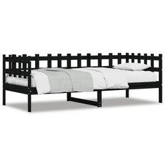 Dagseng svart 90x200 cm heltre furu