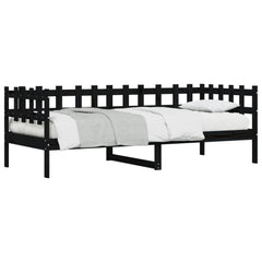 Dagseng svart 90x200 cm heltre furu