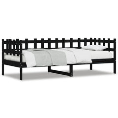 Dagseng svart 90x190 cm heltre furu