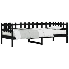Dagseng svart 90x190 cm heltre furu