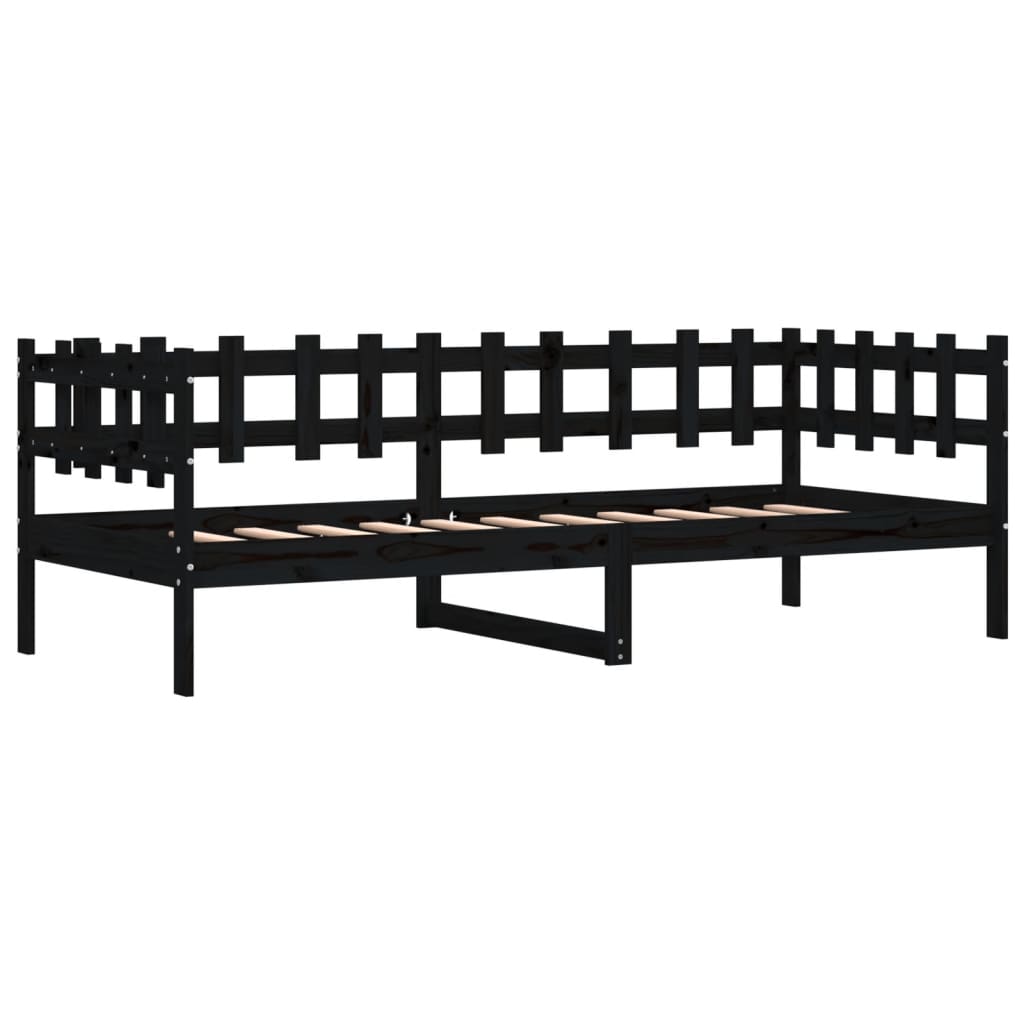 Dagseng svart 90x190 cm heltre furu