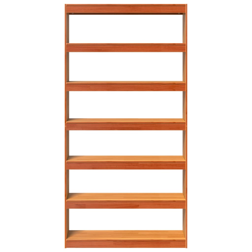 Bokhylle/romdeler 100x30x199,5 cm heltre furu