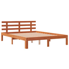 Sengeramme uten madrass voksbrun 120x200 cm heltre furu