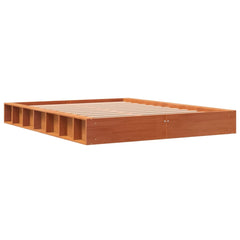 Sengeramme uten madrass brun 135x190 cm heltre furu