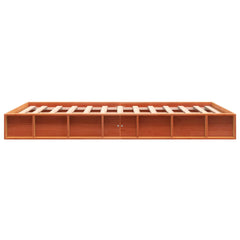 Sengeramme uten madrass brun 135x190 cm heltre furu