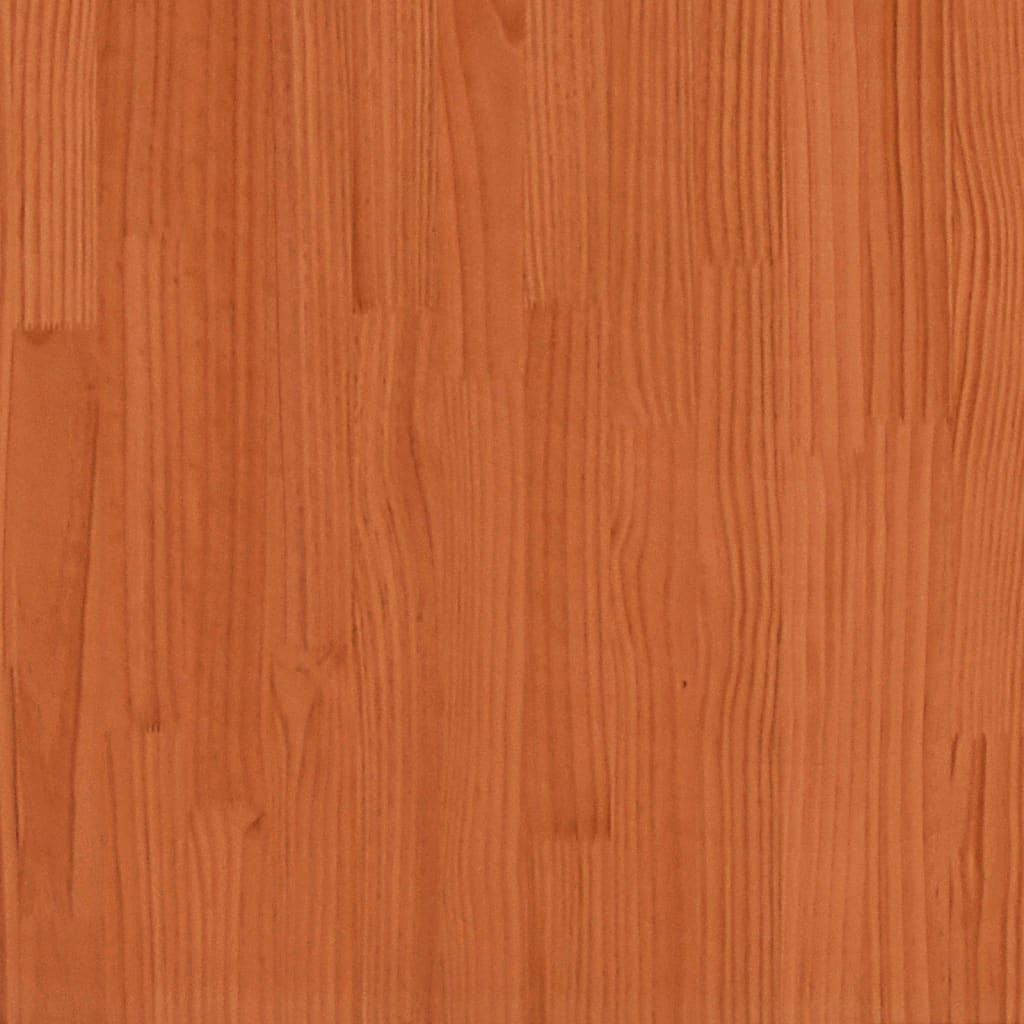 Høyseng voksbrun 90x190 cm heltre furu
