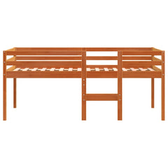 Høyseng voksbrun 75x190 cm heltre furu