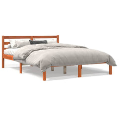 Sengeramme uten madrass voksbrun 120x190 cm heltre furu