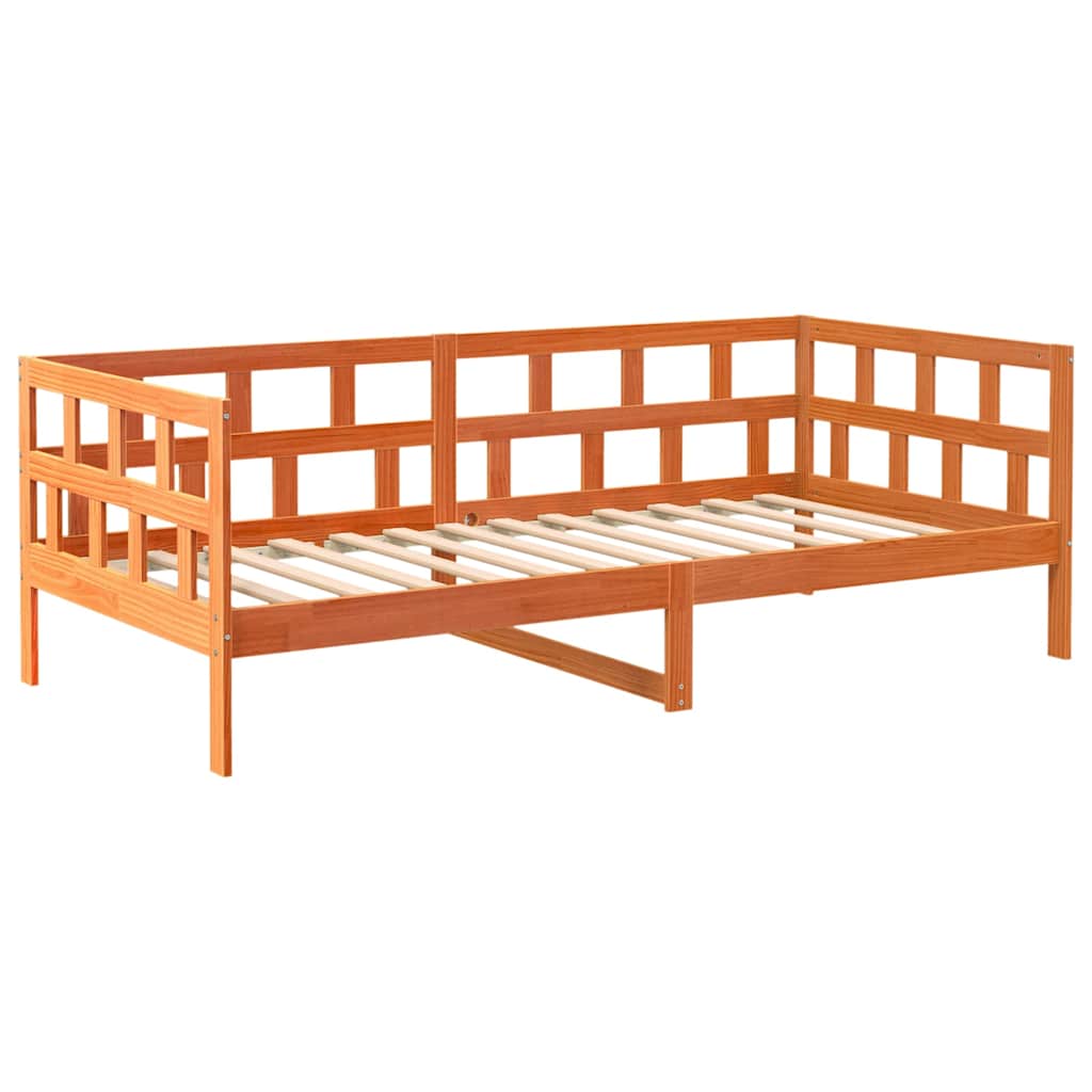 Dagseng uten madrass voksbrun 80x200 cm heltre furu
