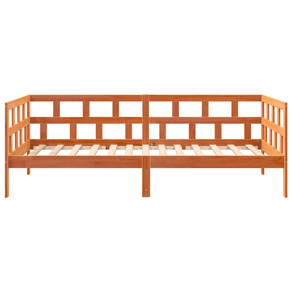 Dagseng uten madrass voksbrun 80x200 cm heltre furu