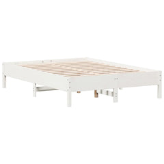 Sengeramme uten madrass hvit 140x190 cm heltre furu