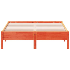 Sengeramme uten madrass voksbrun 120x190 cm heltre furu