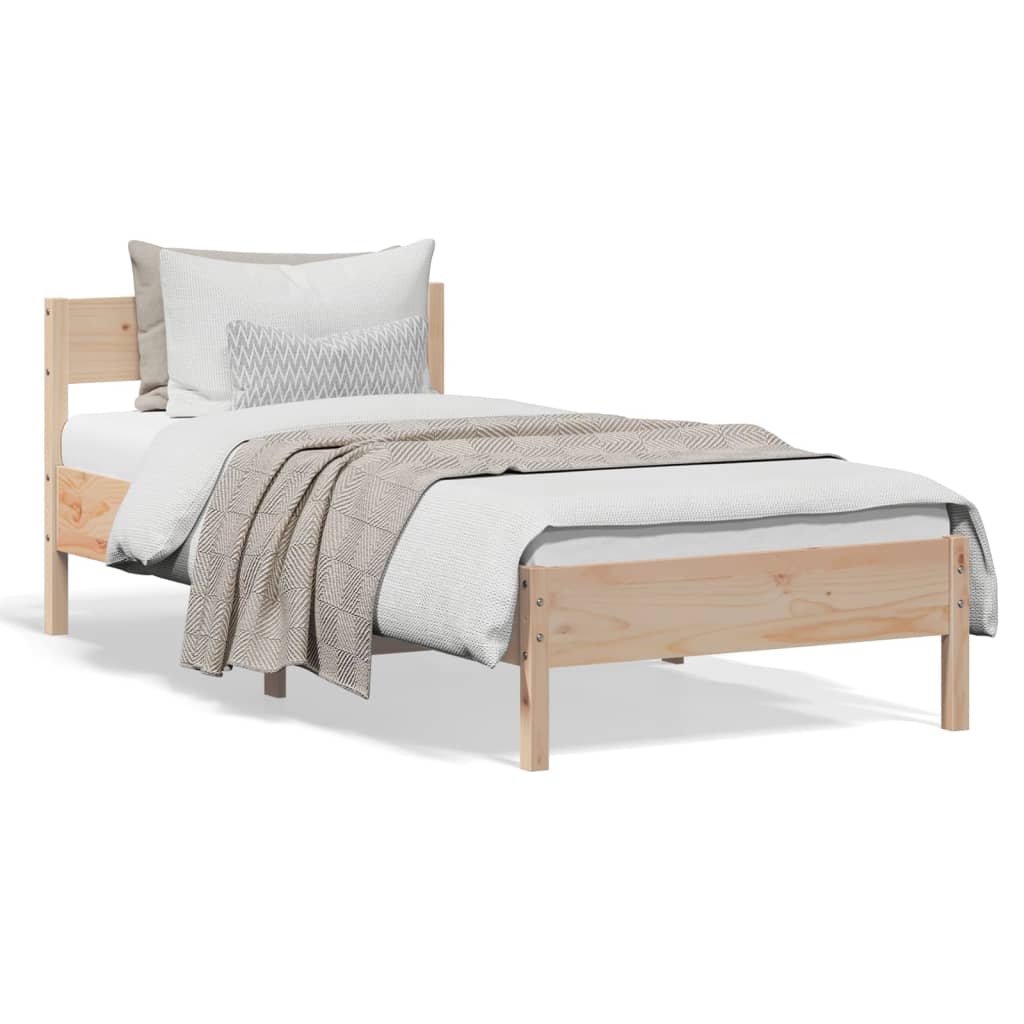 Sengeramme uten madrass 75x190 cm heltre furu
