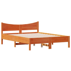 Sengeramme uten madrass brun 135x190 cm heltre furu