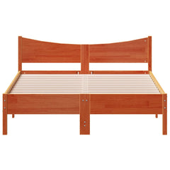 Sengeramme uten madrass brun 135x190 cm heltre furu
