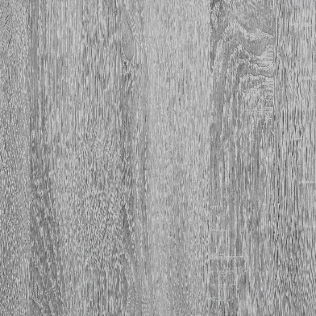 Bokhylle grå sonoma 100x26x180 cm konstruert tre