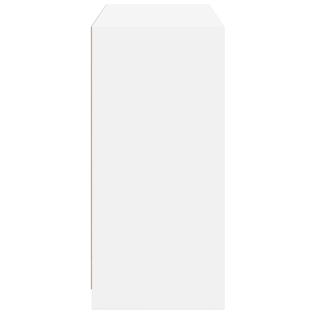 Garderobe hvit 77x48x102 cm konstruert tre