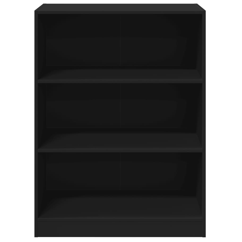 Garderobe svart 77x48x102 cm konstruert tre