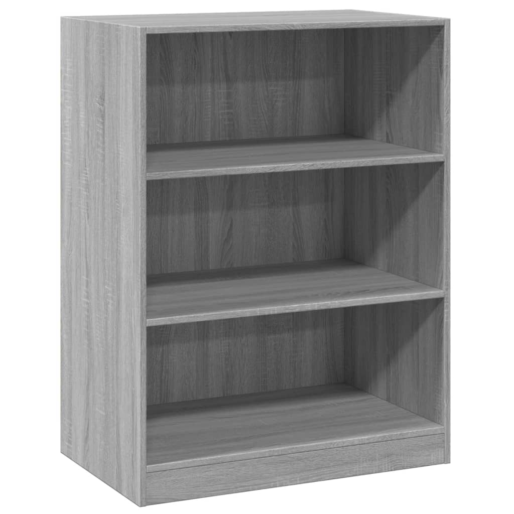Garderobe grå sonoma 77x48x102 cm konstruert tre