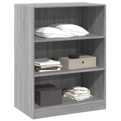 Garderobe grå sonoma 77x48x102 cm konstruert tre