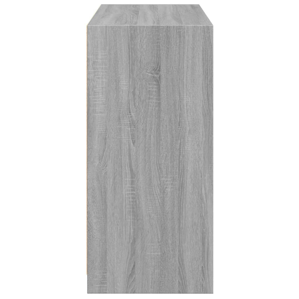 Garderobe grå sonoma 77x48x102 cm konstruert tre