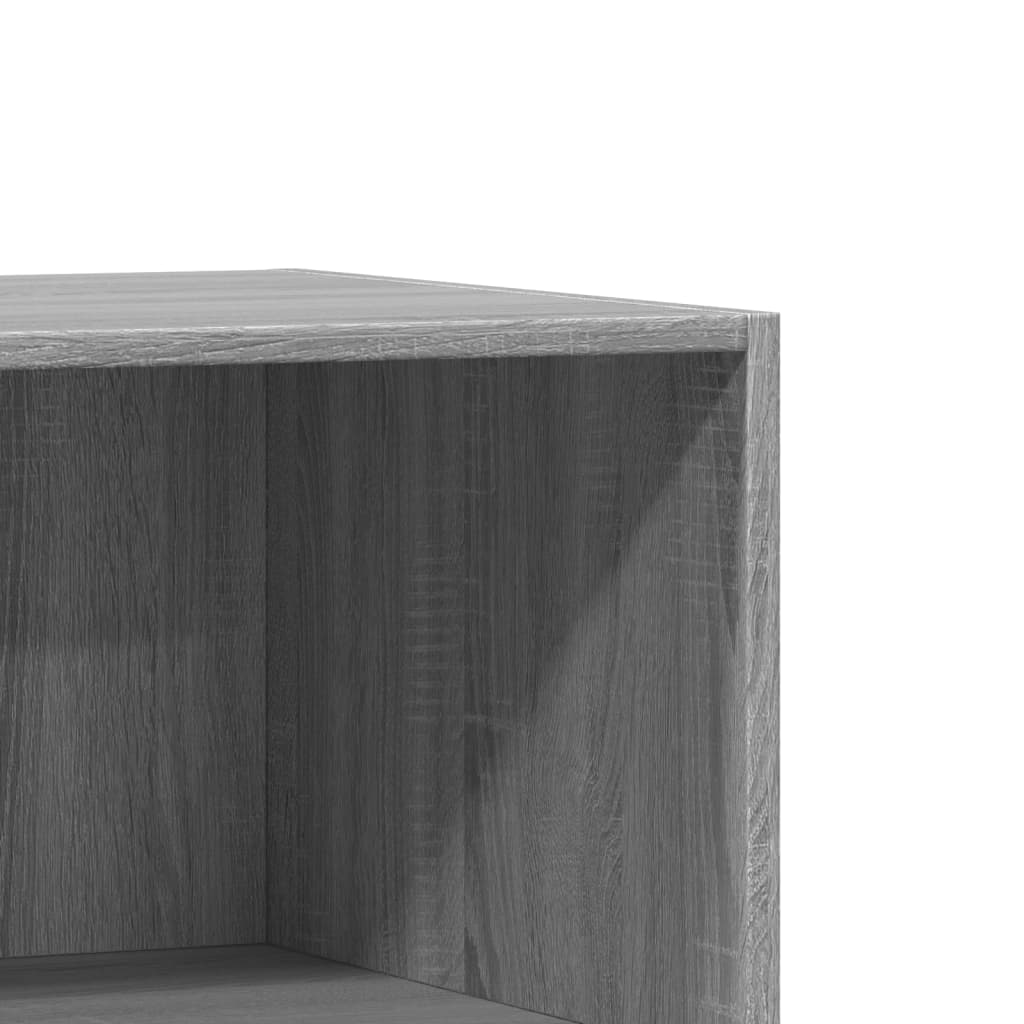 Garderobe grå sonoma 77x48x102 cm konstruert tre