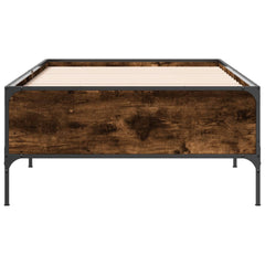 Sengeramme røkt eik 90x190 cm konstruert tre og metall