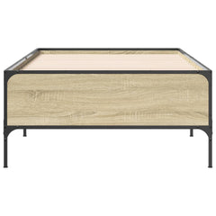 Sengeramme sonoma eik 75x190 cm konstruert tre og metall