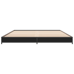 Sengeramme svart 120x190 cm konstruert tre og metall