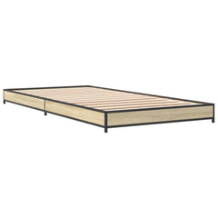 Sengeramme sonoma eik 75x190 cm konstruert tre og metall