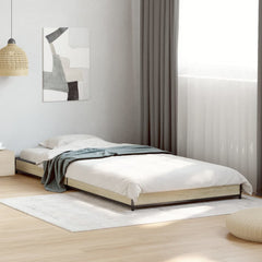 Sengeramme sonoma eik 75x190 cm konstruert tre og metall