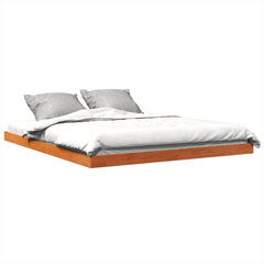 Sengeramme brun 150x200 cm heltre furu