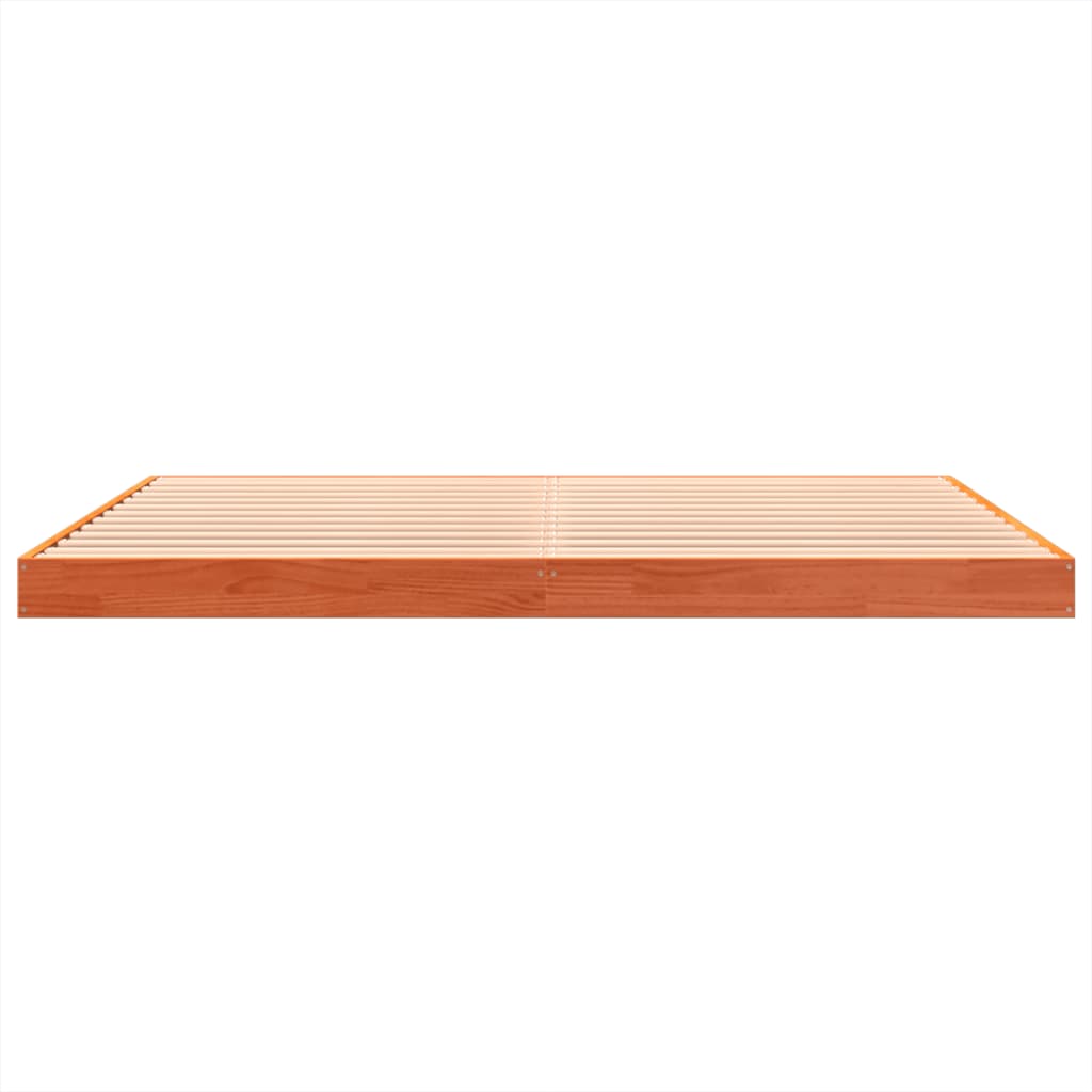 Sengeramme brun 150x200 cm heltre furu