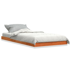 Sengeramme brun 90x200 cm heltre furu