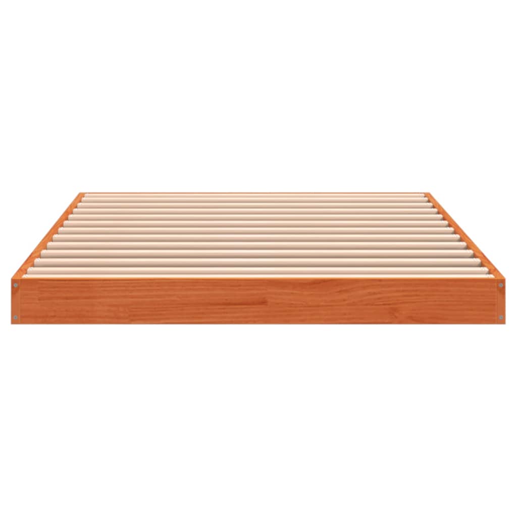 Sengeramme brun 90x200 cm heltre furu