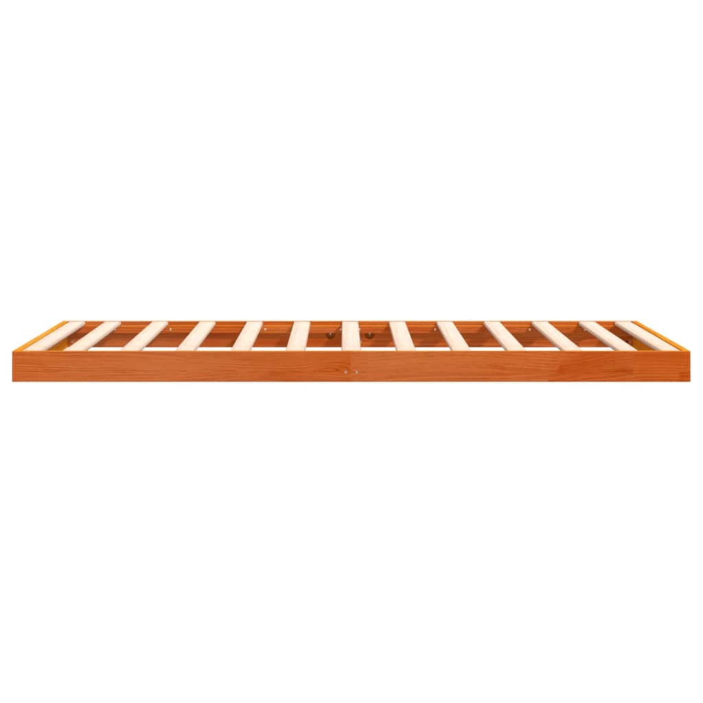 Sengeramme brun 90x200 cm heltre furu