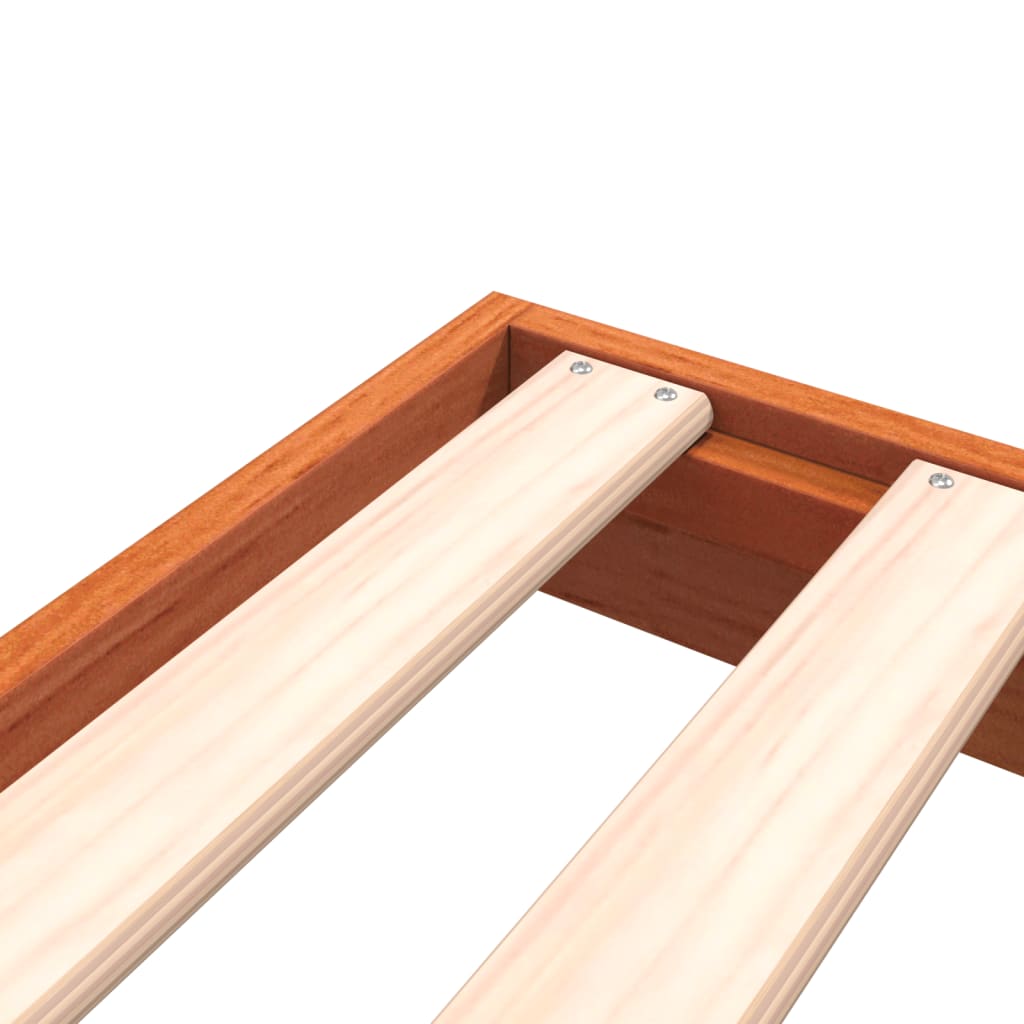 Sengeramme brun 90x200 cm heltre furu