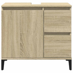 Baderomsskap sonoma eik 65x33x60 cm konstruert tre