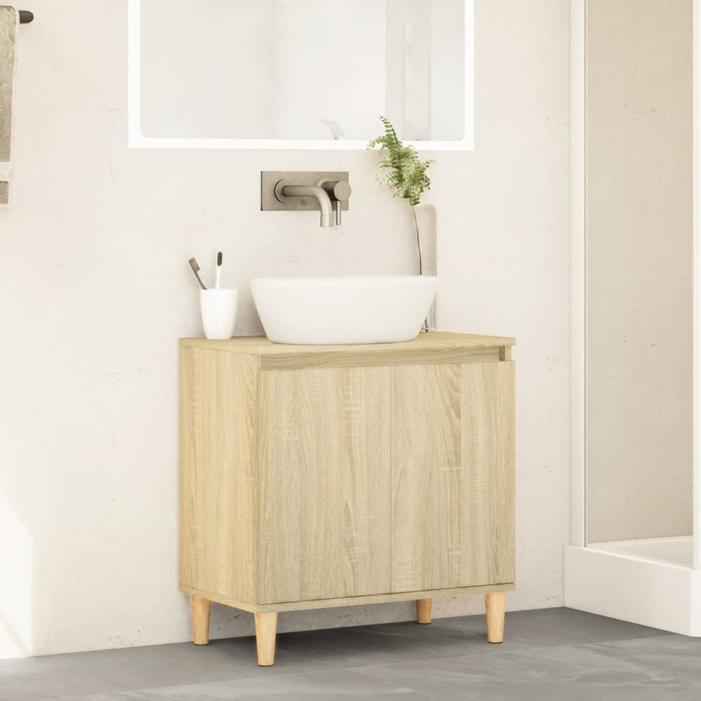Servantskap sonoma eik 58x33x60 cm konstruert tre
