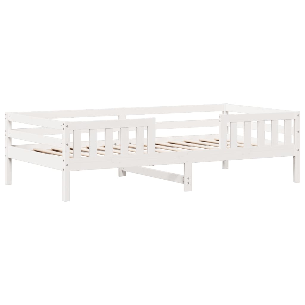 Sengeramme uten madrass hvit 90x200 cm heltre furu
