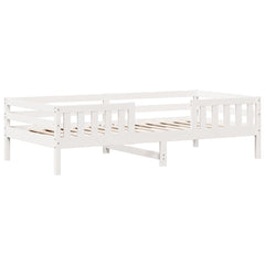 Sengeramme uten madrass hvit 90x200 cm heltre furu