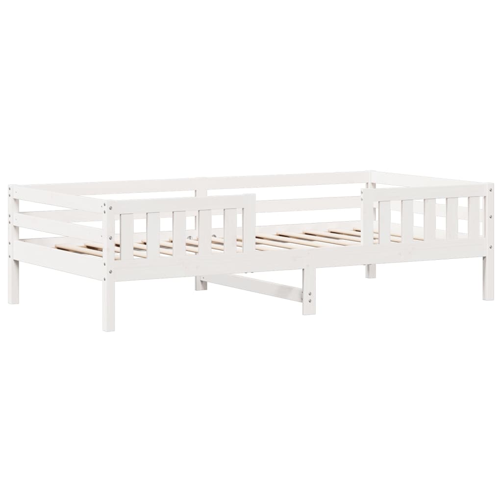 Sengeramme uten madrass hvit 90x190 cm heltre furu