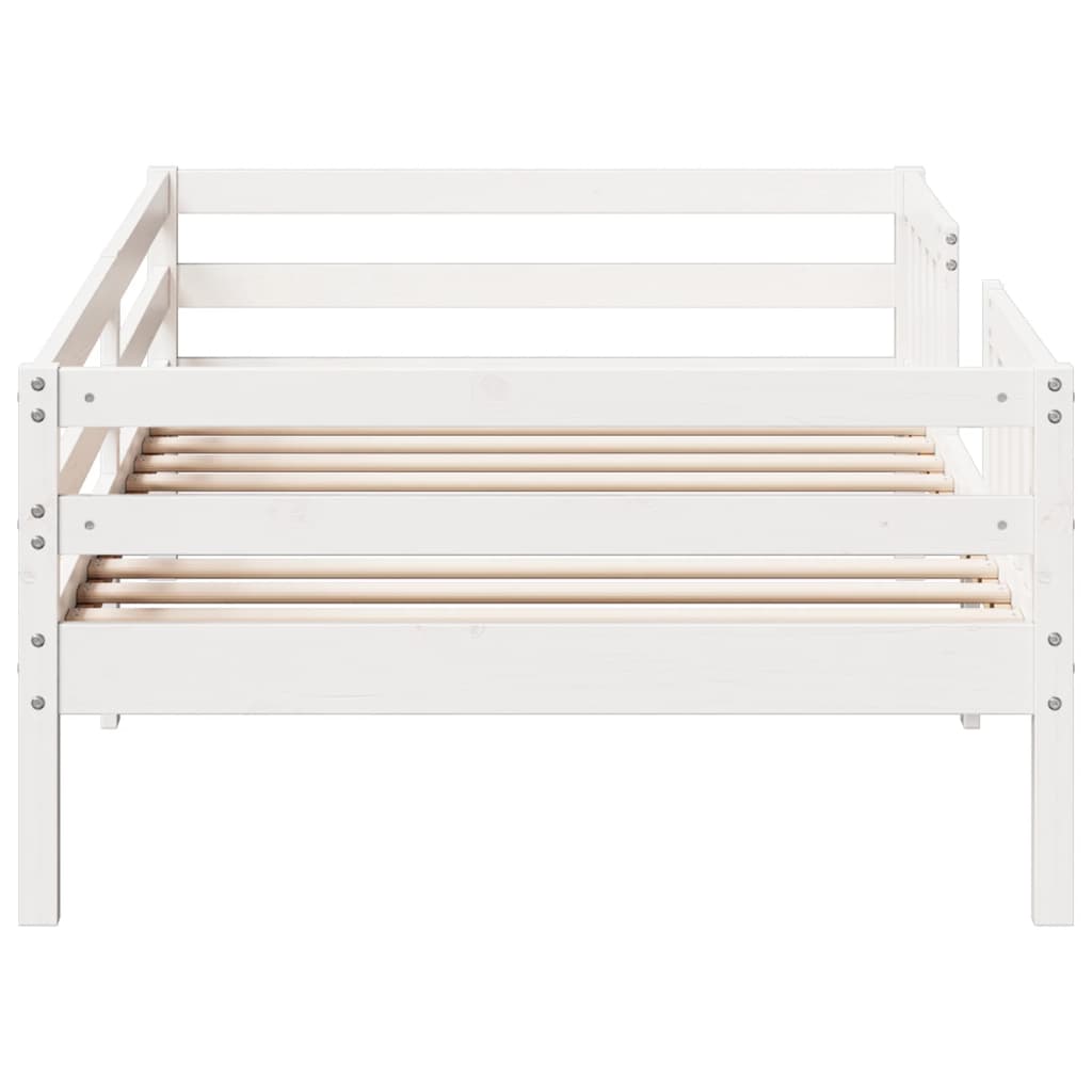 Sengeramme uten madrass hvit 90x190 cm heltre furu